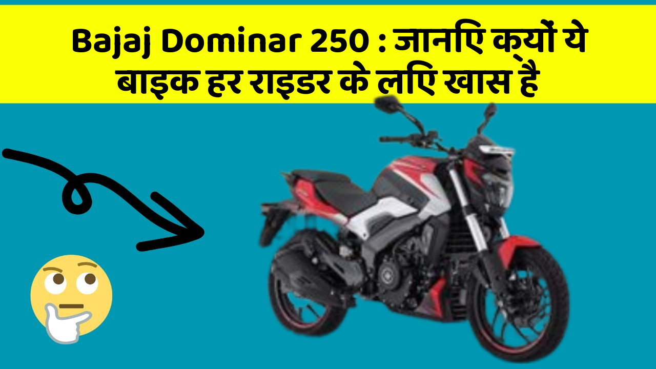 Bajaj Dominar 250 : जानिए क्यों ये बाइक हर राइडर के लिए खास है