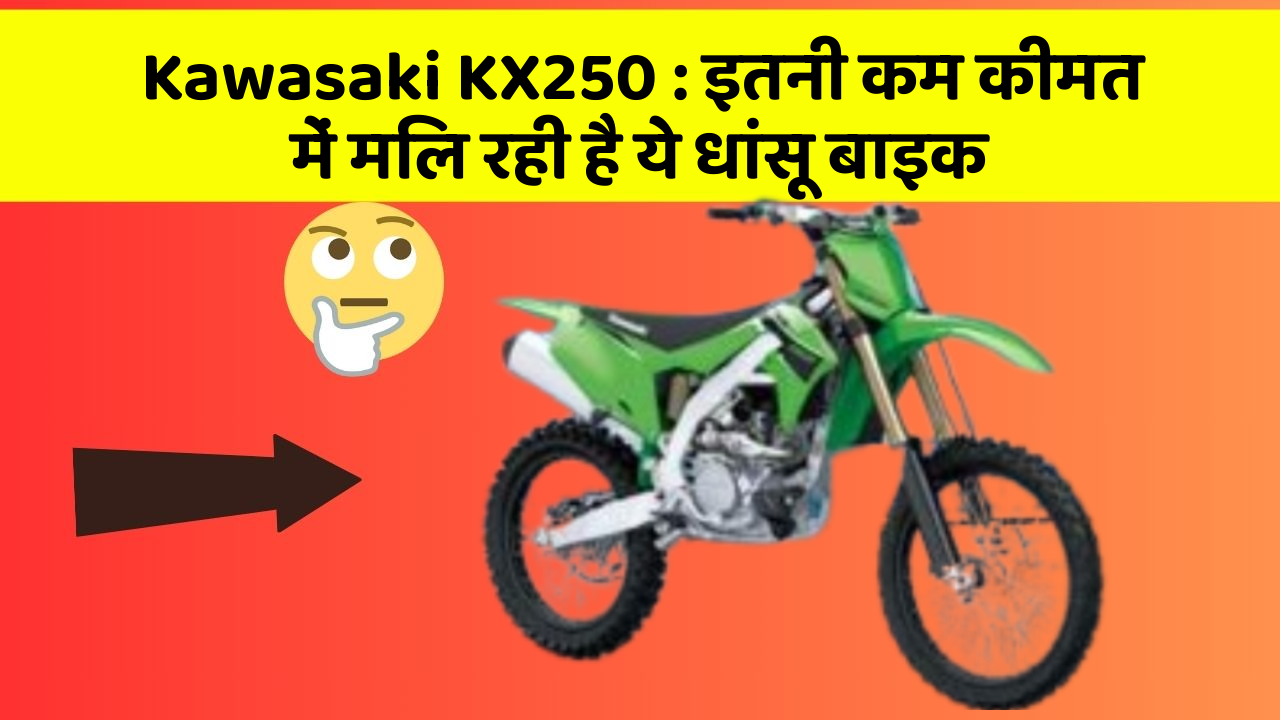 Kawasaki KX250: इतनी कम कीमत में मिल रही है ये धांसू बाइक